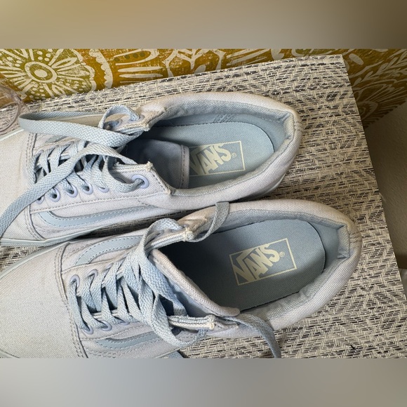 Old Skool Pastel Mono Shoe “Dusty Blue” size Women’s 9.5/Men’s 8 - Picture 2 of 7